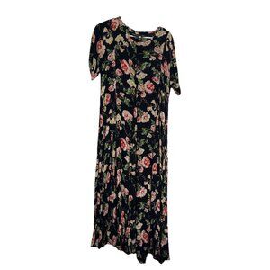 Vtg 90s Xotica Womens Dress Sz “S” Whimsigoth Fairy Boho Floral Midi-Maxi